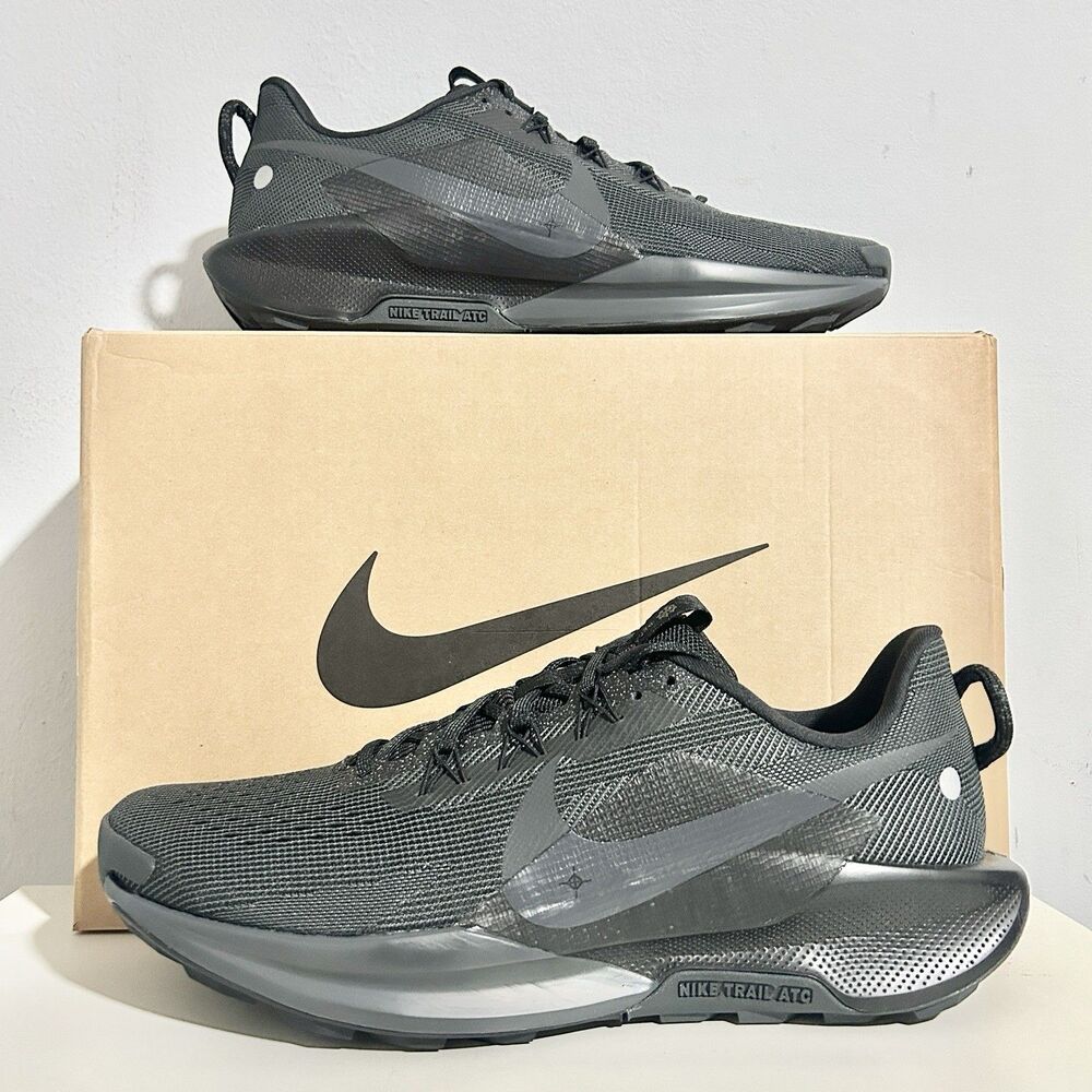 Nike ReactX Pegasus Trail 5 “Black Anthracite” Men's Size 12.5 Running Shoes